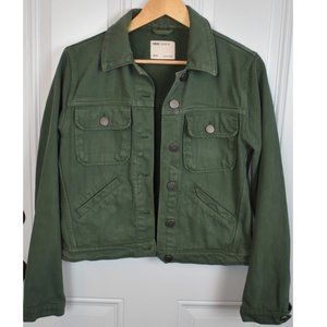ASOS Green Denim Jacket Size 4